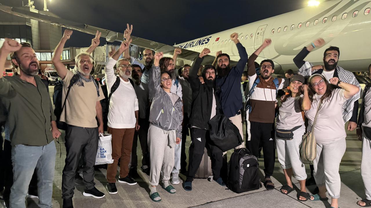 Haydut İsrail’in alıkoyduğu aktivistler Türkiye’de