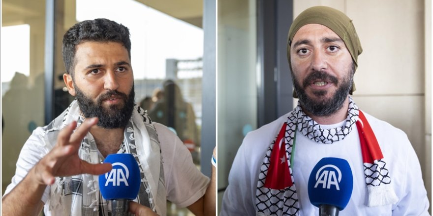 Özgürlük Filosu’ndaki aktivistler gazetecilere konuştu