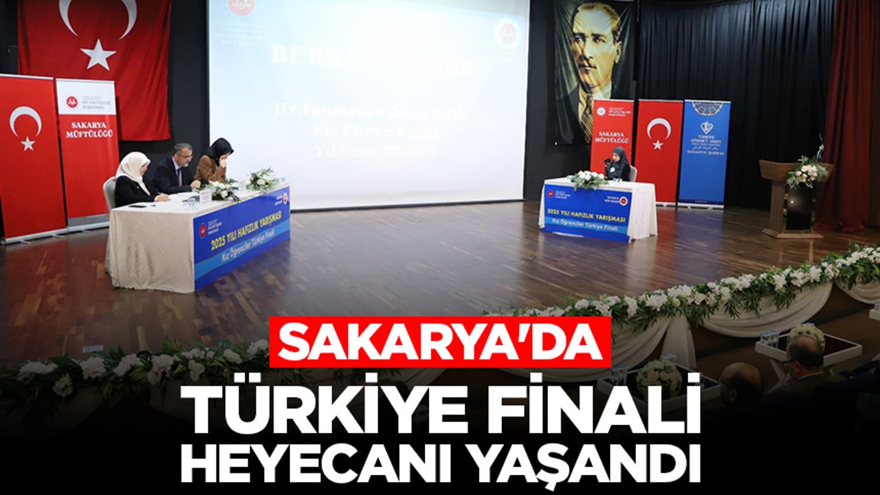 Sakarya’da Kız Kur’an Kursu Hafızlık Yarışması Türkiye