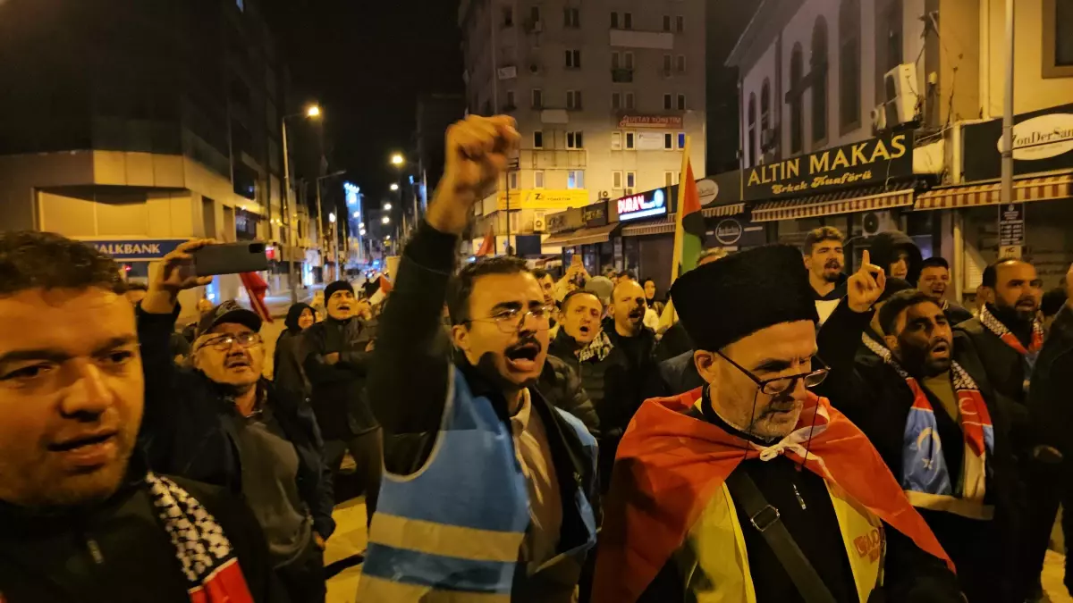 Zonguldak’ta Gazze Yardımı için İsrail’e Protesto