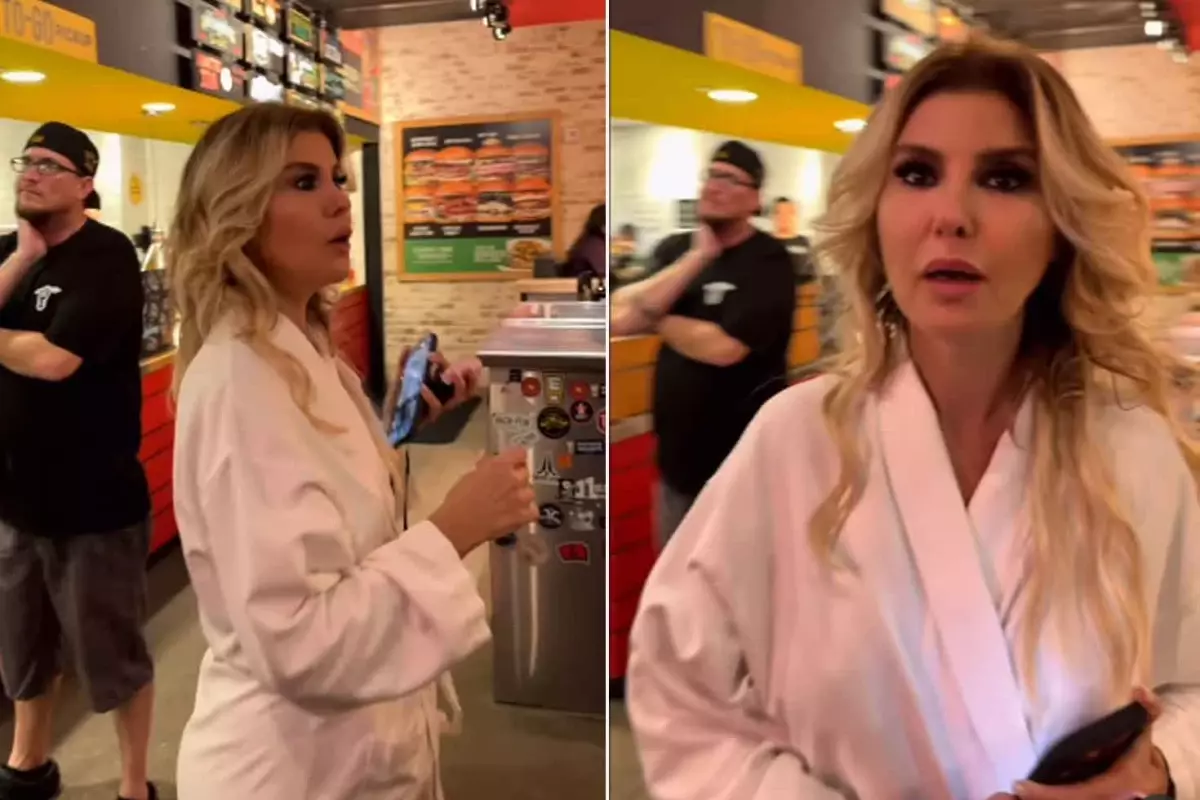 Gülben Ergen, ABD’de Bornozla Hamburgerciye Gitti