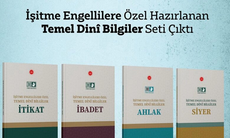 İşitme Engellilere Özel Dini Bilgiler Seti Hazırlandı İşitme Engellilere Özel Dini Bilgiler Seti Hazırlandı